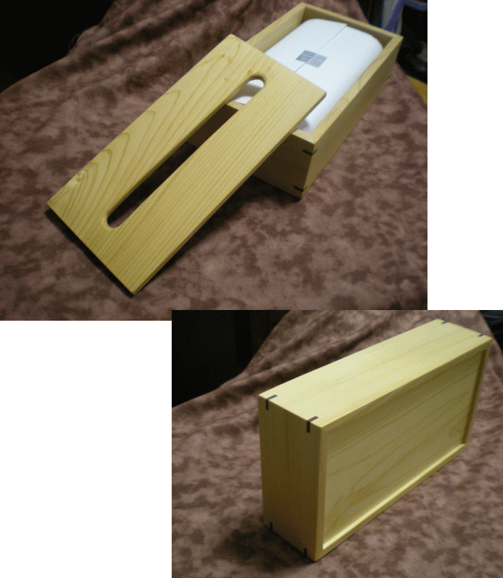 青森ひば木製ティッシュボックス